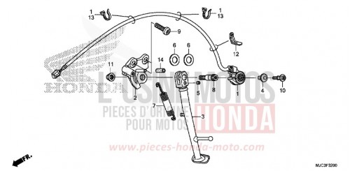 BEQUILLE CBR600RAD de 2013